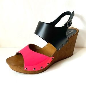 Office Wanderlust Platform Wedge Sandal